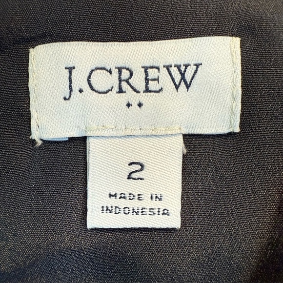 J.CREW Factory Mini Dress with Flounce Hem in Black Size 2 #BY478 $118 - Picture 9 of 14